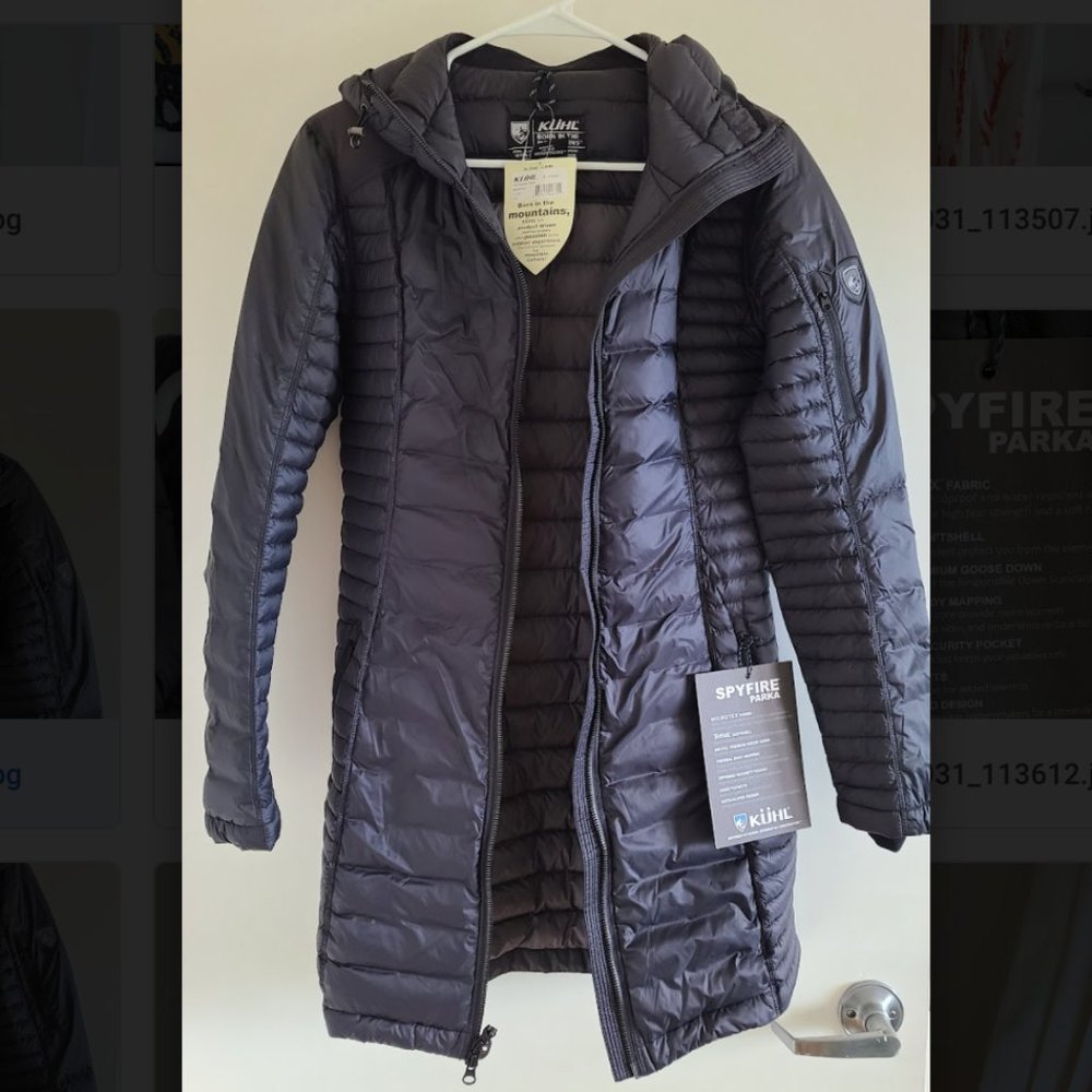KUHL W'S SPYFIRE® PARKA 100% 800-fill Goose Down puffer coat/jacket black